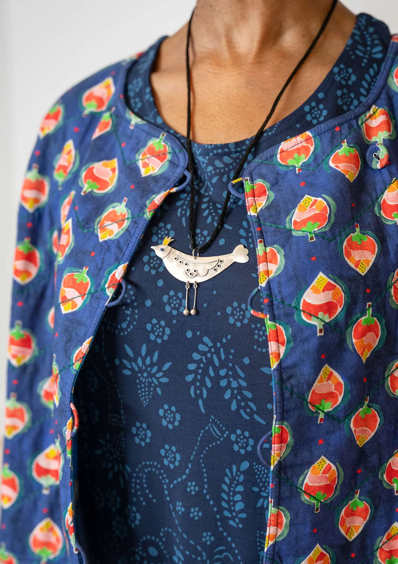 Halsband "Bird" i silver