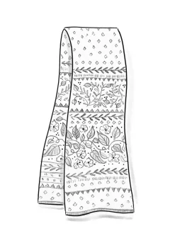 Stickad halsduk