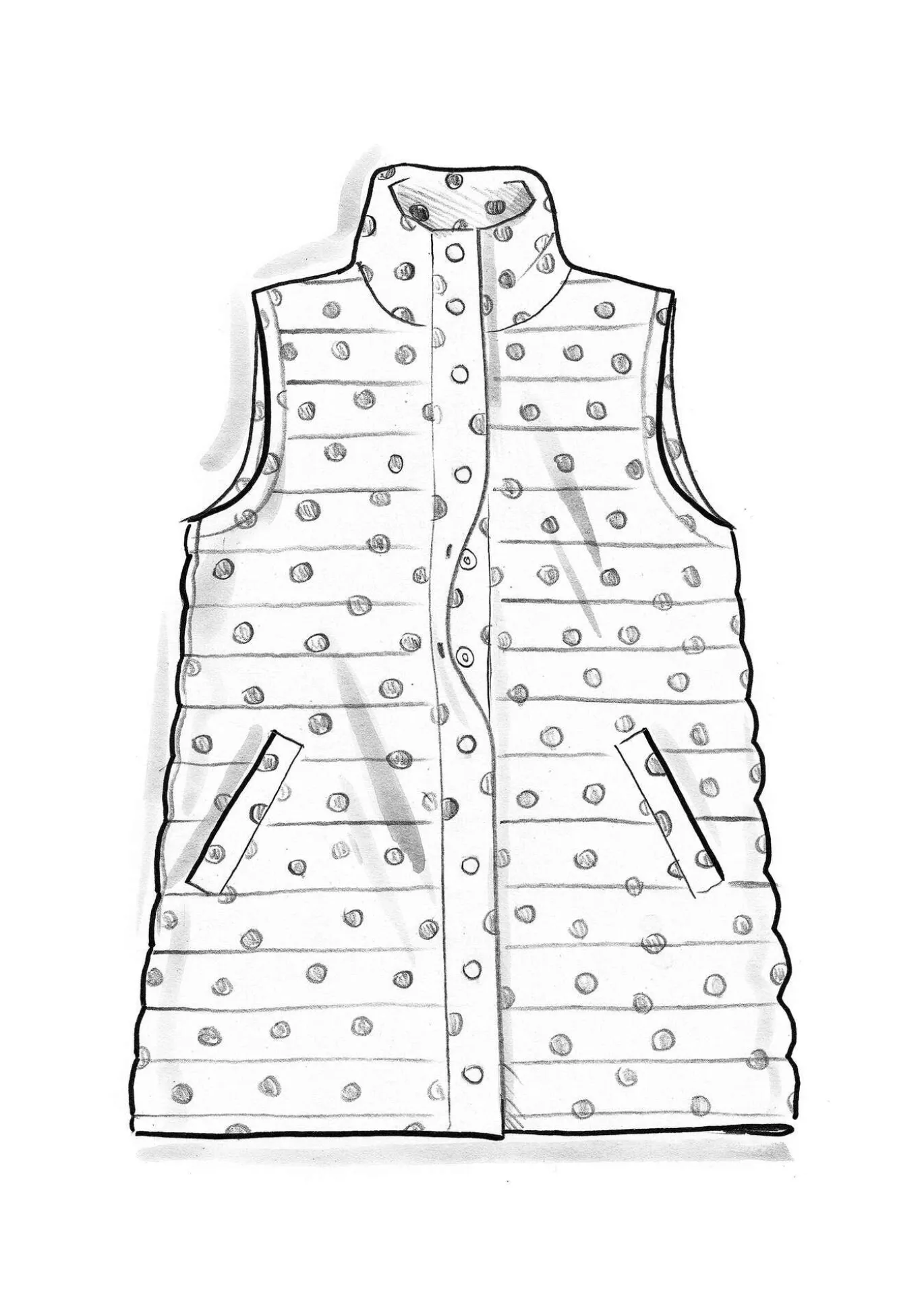 Väst "Susan" i återvunnen polyester